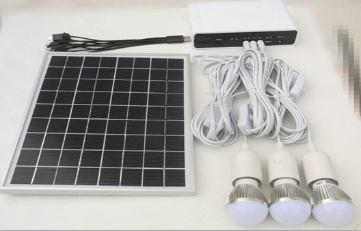 DC solar kit with lithium battery
