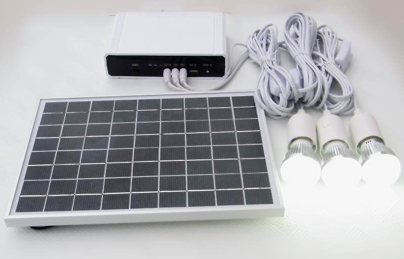 10w solar plastic system with lithium battery